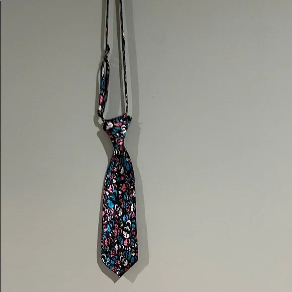 6/$25Stylish Teal and Multicolor Dogs ties Bag NWOT - Picture 6 of 11